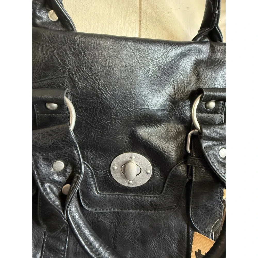 T-Shirt & Jeans Crossbody‎ Bag Purse Women's Faux Leather Satchel